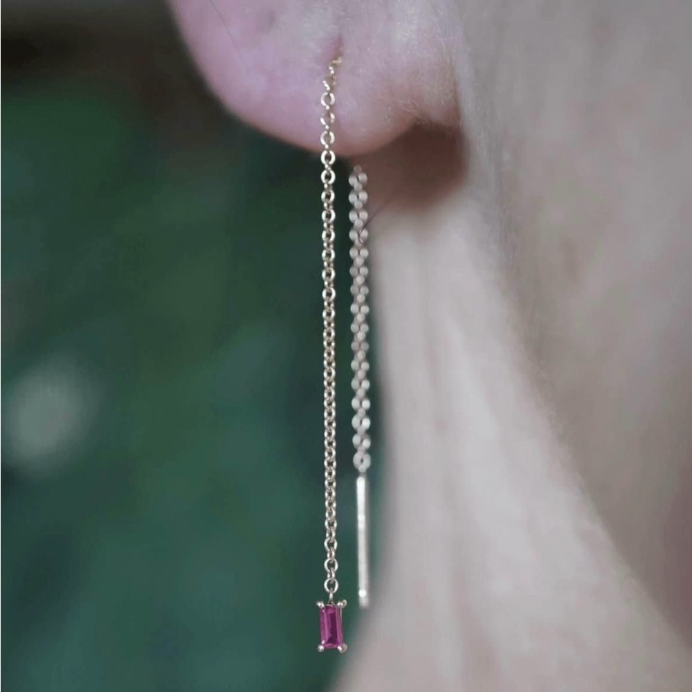 Elegant Ruby Earring - Picture 3 of 5